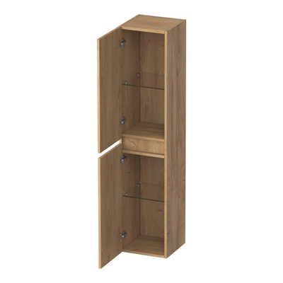 BRAUER Joy Wavy Armoire haute - 160x35x35cm - 1 porte - ouvrant à gauche ou à droite - sans poignée - Forest Tan