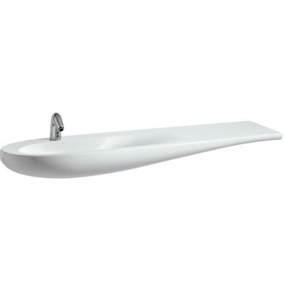 Laufen Alessi One lavabo plan de toilette 160x50x16.5cm 1 trou de robinetterie incl. clou céramique lcc-blanc