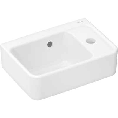Hansgrohe Xanuia Q Wastafel/Fontein - 36x25cm - 1 kraangat - met overloop - smartclean - glans wit