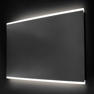 Saniclass spiegel Twinlight 120x70cm met verlichting aluminium