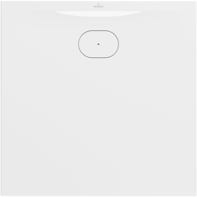 Villeroy & Boch Ecora douchebak - 90x90x3.5cm - afvoer korte zijde - white alpine (wit)