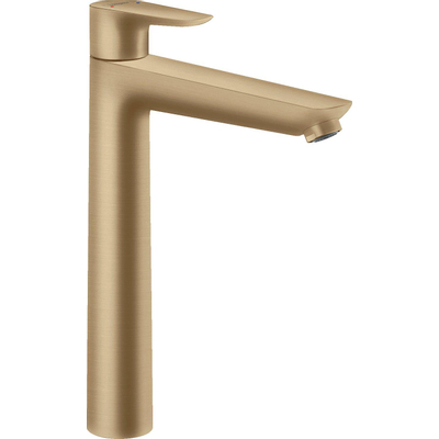 Hansgrohe Talis E wastafelkraan verhoogd 240 met waste brushed bronze