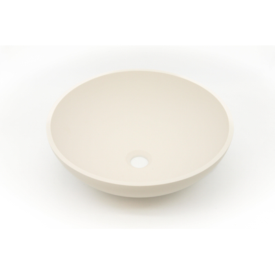 Zeza Element Waskom - 41x41x14cm - solid surface - mat crème (beige)