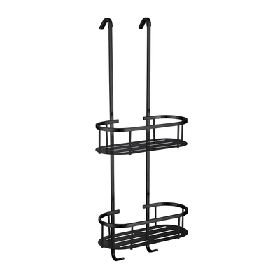 Wiesbaden Style Porte-serviettes de douche suspendu noir mat