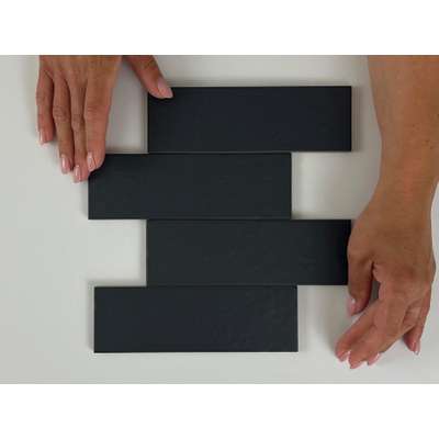 Equipe Cerámicas Kalma carreau mural - 6x18,6cm - Mercury mat (anthracite)
