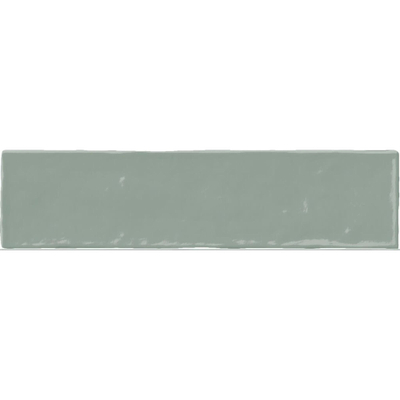 ÉCHANTILLON Terravito Quivaro carreau mural - 6.5x26cm - Jade brillant (vert)
