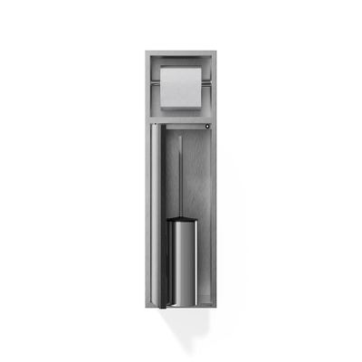 Looox Closed closetborstel / rolhouder - rvs geborsteld