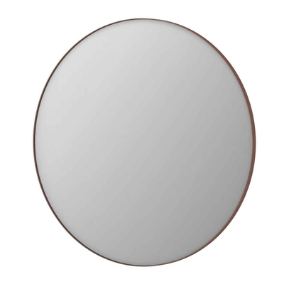 INK SP15 Miroir - 120x4x120cm - rond - encastré dans un cadre en aluminium - aluminium cuivre brossé