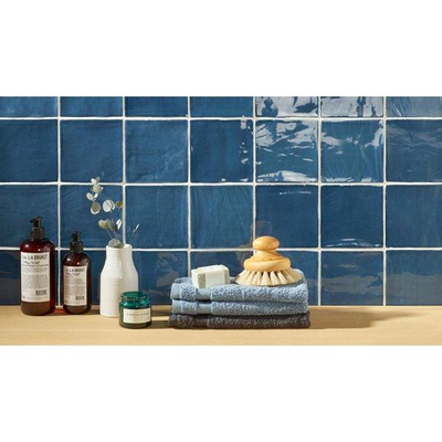 SAMPLE Roca St Tropez Carrelage mural 13x13cm 8.5mm pâte blanche Azul