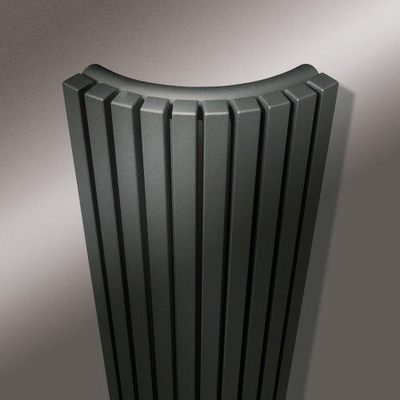 Vasco Carre Quart de rond CR A Radiateur design quart de rond vertical 24.4x180cm 862Watt Blanc