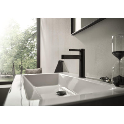 hansgrohe Finoris Mitigeur lavabo - 11 cm - monocommande - CoolStart - bonde - Brushed Black Chrome