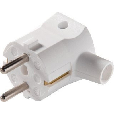 Martin Kaiser 577 Prise avec terre IP20 angle RAL9010 blanc craie