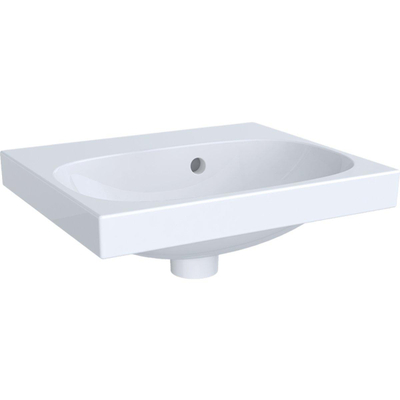 Geberit Acanto fontein - 45x38.2cm - zonder kraangat - met overloop - wit