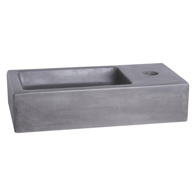 Differnz Ravo Lavabo pour WC Béton gris foncé 38.5 x 18.5 x 9 cm