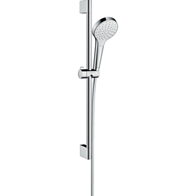 Hansgrohe Croma select s ensemble barre de douche coulissante 65cm 1 jet blanc chrome