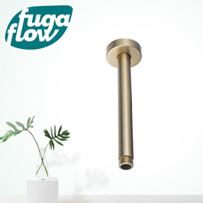 FugaFlow Eccelente Sobrado Badkamer Plafondarm - rond - 20cm - PVD geborsteld messing
