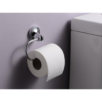 Haceka Aspen Porte rouleau papier toilette chrome