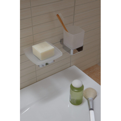 Emco Loft porte-savon avec coupelle porte-savon chromé