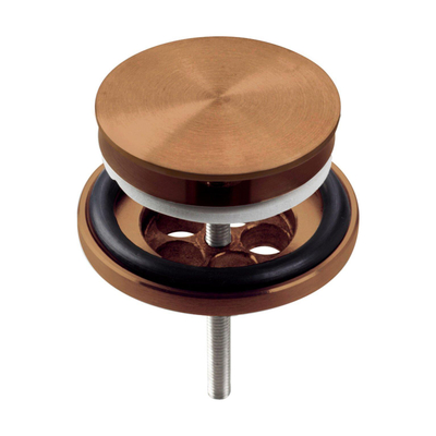 Clou Mini Wash Me Bouchon de vidage - avec couvercle - ouvert - bronze brossé