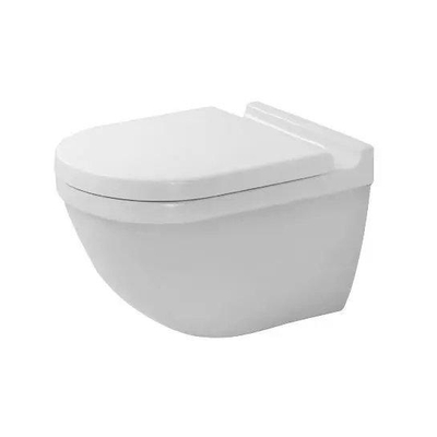 Duravit Starck 3 Wandclosetpack - met wandcloset - diepspoel - rimless - met verdekte bevestiging - 36x54cm - met wondergliss m - softclose - glans wit