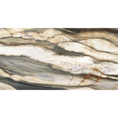 SAMPLE Ceralto Marvella Vloer- en wandtegel - 60X120cm - 8.5mm - Rechthoek - gerectificeerd - Porcellanato gekleurd Oyster Gold Glans