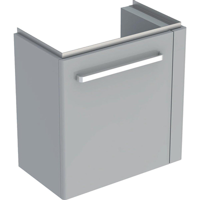 Geberit Renova compact meuble bas pour lavabo 1 porte avec porte-serviettes 59x60.4x36.7cm droite gris clair