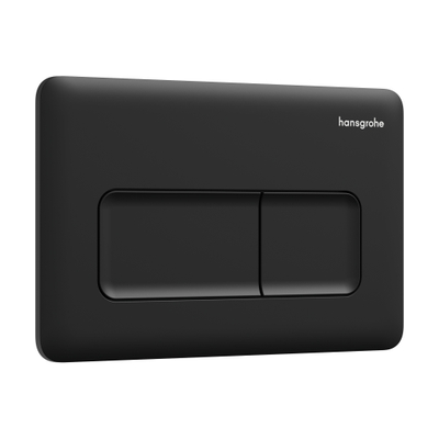 Hansgrohe IFrame Original Q Drukplaatvoor - dualflush - mat zwart