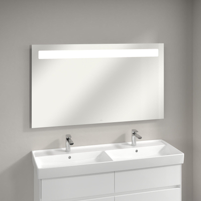 Villeroy & Boch More To See miroir avec éclairage LED intégré horizontal 3 fois dimmable 130x75x4.7cm