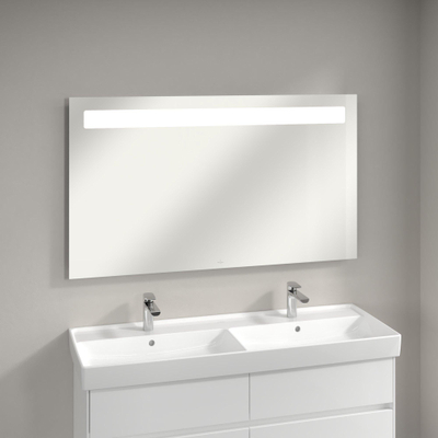 Villeroy & Boch More To See spiegel met geïntegreerde LED verlichting horizontaal 3 voudig dimbaar 130x75x4.7cm