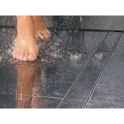Easy Drain Tegeldrain Caniveau de douche à carreler 9.8x90cm avec vidage latéral 50mm Inox SECOND CHOIX