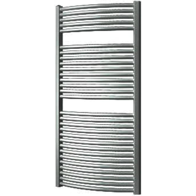 Plieger Onda designradiator horizontaal gebogen 1196x585mm 804W donkergrijs structuur