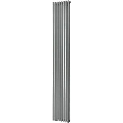 Plieger Venezia designradiator dubbel verticaal 1970x304mm 1168W zilver metallic