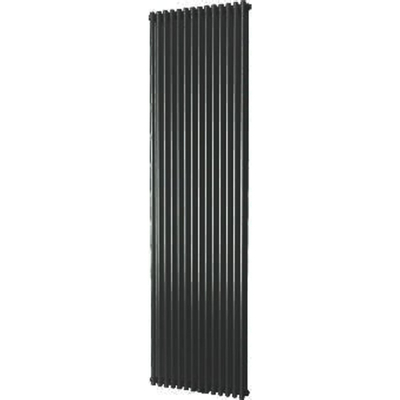 Plieger Venezia designradiator dubbel verticaal 1970x532mm 2148W zwart grafiet (black graphite)