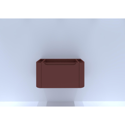 HR badmeubelen Juice Meuble sous lavabo - 80x45x40cm - coins arrondis - 1 tiroir - terra mat