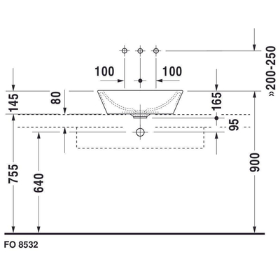 Duravit Philippe Starck 1 Starck - 1 waskom - met overloop - diameter 53cm - met wondergliss - glans wit