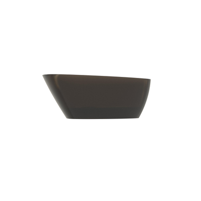 Riho Toledo vrijstaand bad - 158x110cm - solid surface - semi transparant - frosted umber