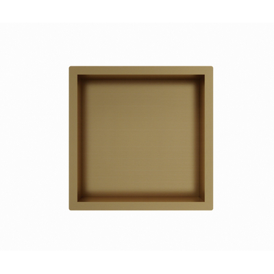 Sawiday Uni inbouwnis 30x30x10cm Geborsteld Messing PVD (Goud) OUTLETSTORE