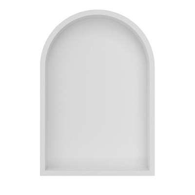 Wiesbaden Demis Inbouwnis - 30x45x7cm - rondboog - mat wit