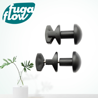 FugaFlow Eccelente Acces Porte-serviettes pour radiateur 2 pièces noir mat