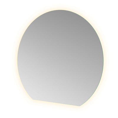 Hotbath &MORE Spiegel - 120x110cm - direct en indirect LED - spiegelverwarming - color changing - dimbaar - met afstandsbediening - zilver