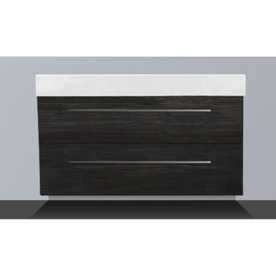 BRAUER Florence badmeubel 100x47cm 0 kraangaten black wood