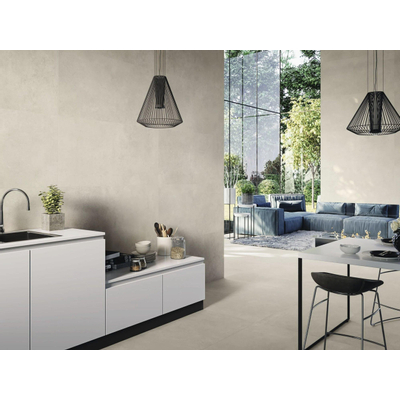 Terravito Aderno vloertegel - 60x60cm - 10mm - Vierkant - gerectificeerd - Betonlook - Taupe mat