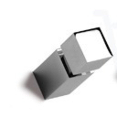 Vasco Carre Porte-serviette 2.4x6.5cm bouton carré pour radiateur Carre chromé