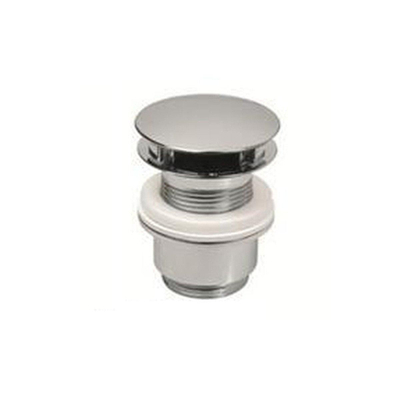 Plieger designplug zonder overloop 63mmx5/4 voor bodemdikte 45 60mm chroom