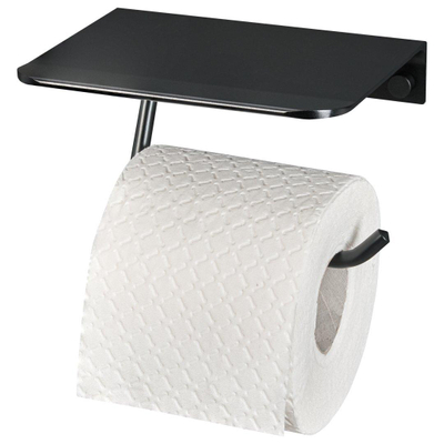 Haceka Redefine Porte-rouleau de toilettes aluminium Noir Mat