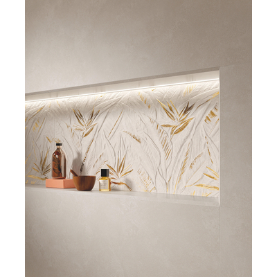 ÉCHANTILLON Terravito Elzino carreau mural - 50x120cm - rectifié - aspect pierre naturelle - Gold mat (or)
