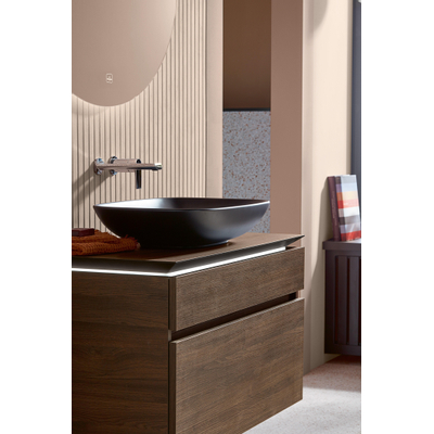 Villeroy & Boch Loop & Friends Lavabo 62x42cm Rectangulaire avec trop-plein CeramicPlus Ebony