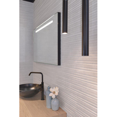 Looox Black Line spiegel - 140X60cm - LED - zwart mat
