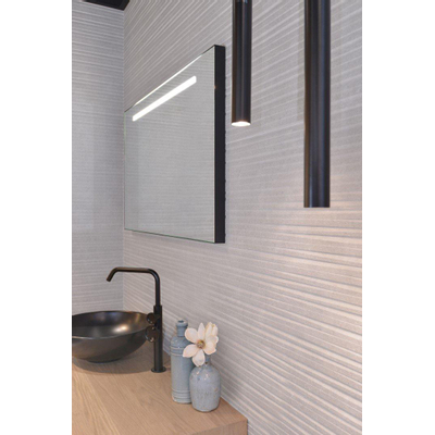 LoooX Black Line spiegel – rechthoek – 80x60 cm – directe LED – Zwart mat