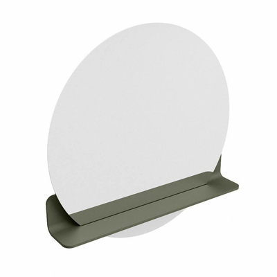 Mondiaz SPOT spiegel – Ø70 cm – met planchet – Army (groen)